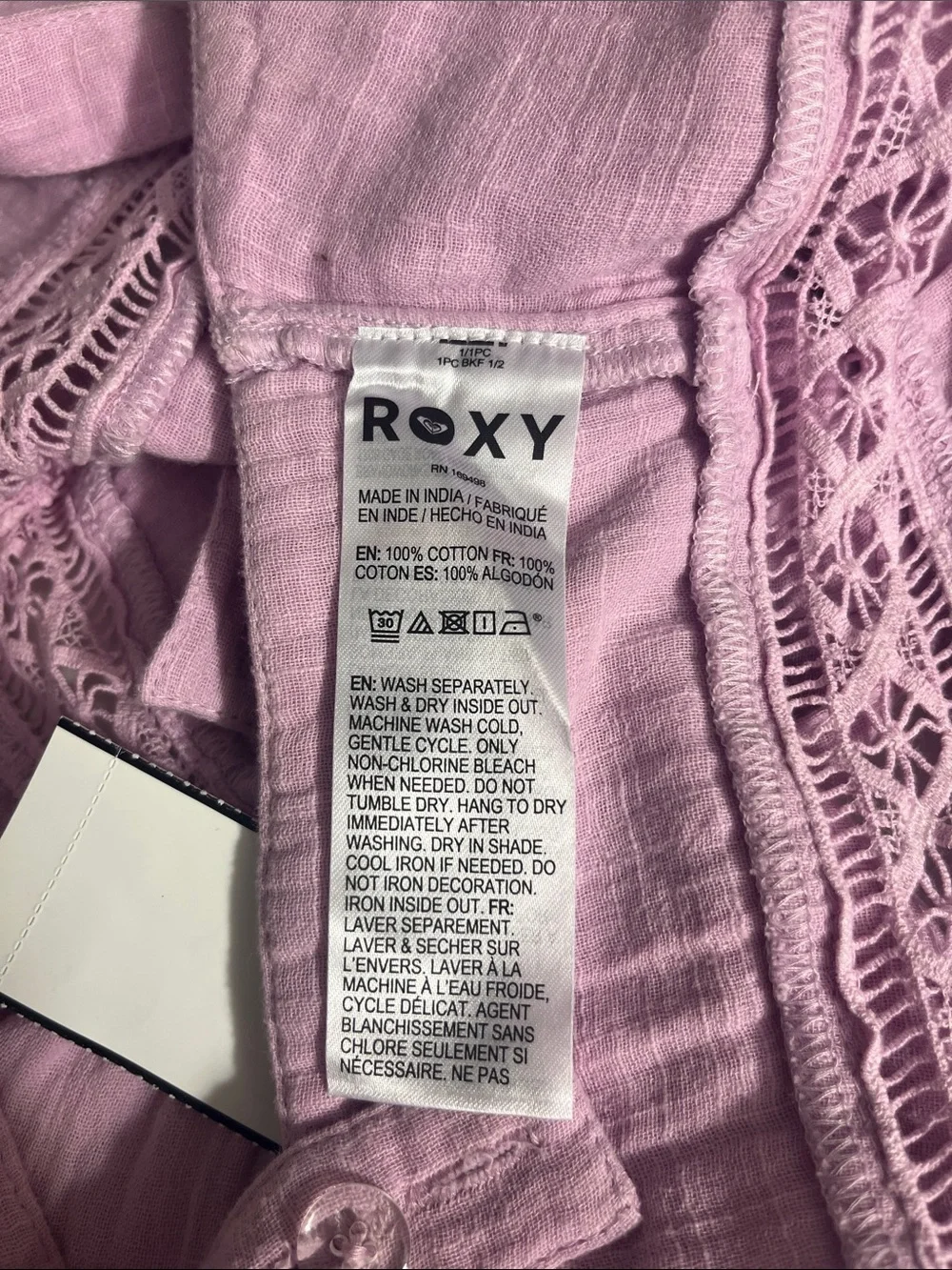 Roxy Lavender Cropped Peplum Tank Top
